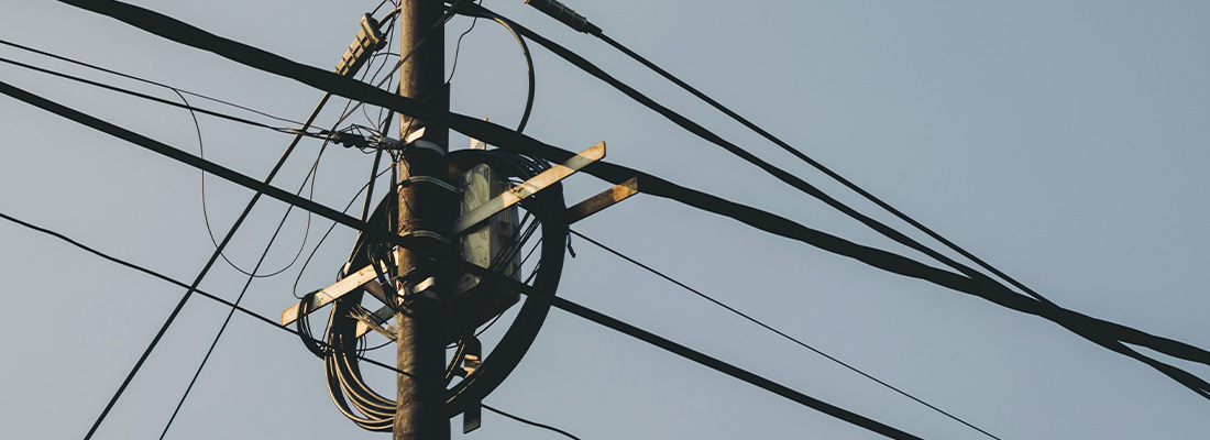 Photo of an electric pylon